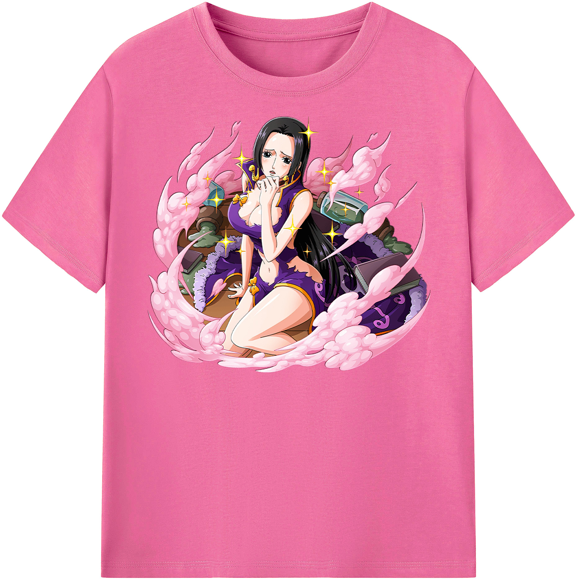 ワンピース ボア・ハンコック ONE PIECE Boa·Hancock レディースカジュアルプリントTシャツ（綿100％）